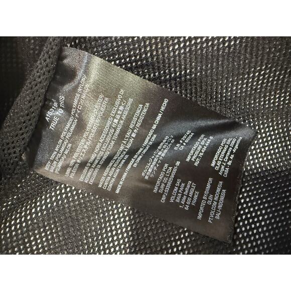 Volcom Windbreaker Jacket Medium Black/Camo x Cheetah Water-Resistant Hood 600MM - Picture 13 of 13